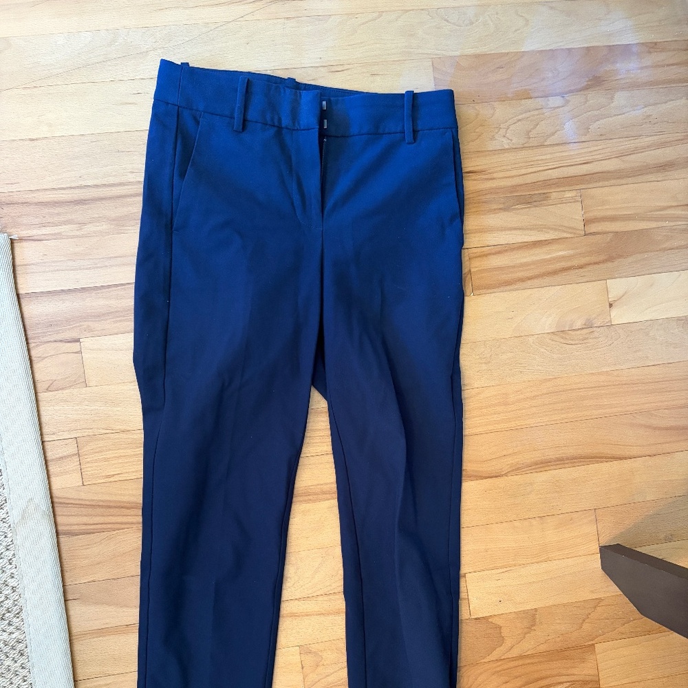 J crew factory navy ruby petite crop pant OP